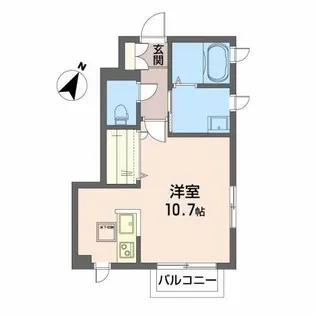 シリウス福沢【1階】の間取り