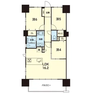 レクシア帯山レガリオ【5階】の間取り