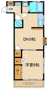 サンハウス北坂戸【2階】の間取り