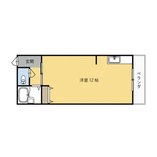 1Rの間取り画像