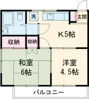 コーポ晴美【1階】の間取り