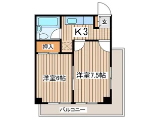 チェリーサイド藤沢【2階】の間取り