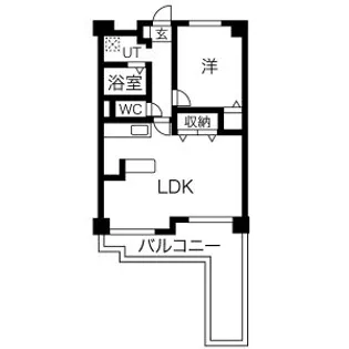 ビューテラス大新【5階】の間取り
