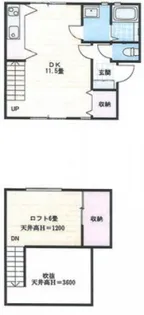 カーサフィオーレ野田【1階】の間取り