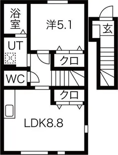 アーバンスタイルI【2階】の間取り