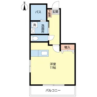 グランシャリオB【1階】の間取り