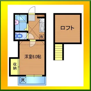 ホワイトキャッスル萩山【1階】の間取り