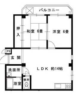 サンマンション【4階】の間取り