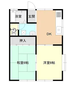 東町ハイツ北棟【2階】の間取り