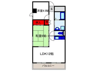 空港・リブレ大阪屋【1階】の間取り