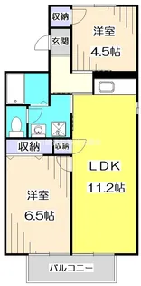 東京都練馬区東大泉6【アパート】の間取り