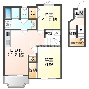 イーストグリーン【2階】の間取り