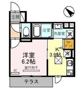 RIHITO堺東【1階】の間取り