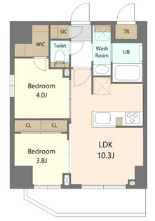 東京都台東区浅草6【マンション】の間取り