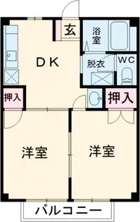 グリーンヒルズなかのII【1階】の間取り