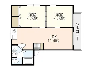 セジュール牛田(牛田東)【2階】の間取り