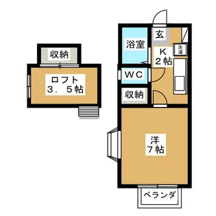 サンハイム川島【2階】の間取り