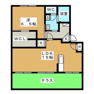 プロムナードFUKUTA C棟【1階】の間取り
