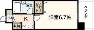 ダイアパレス昭和町【6階】の間取り