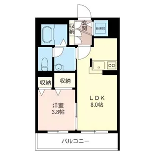神奈川県厚木市田村町【マンション】の間取り