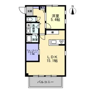 フォブール由良【2階】の間取り
