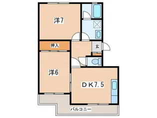 セントラルメゾン関口【1階】の間取り
