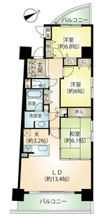 デュピア熱海【9階】の間取り