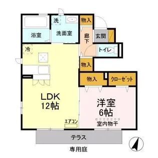 サニーモール 参番館【1階】の間取り