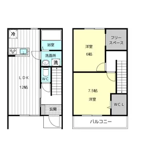 愛知県愛西市大野山町余代【一戸建】の間取り