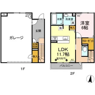 シルフィッドG棟【2階】の間取り