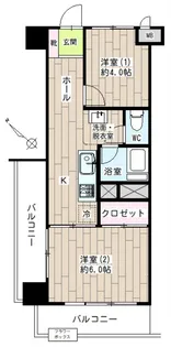 東京都大田区矢口1【マンション】の間取り
