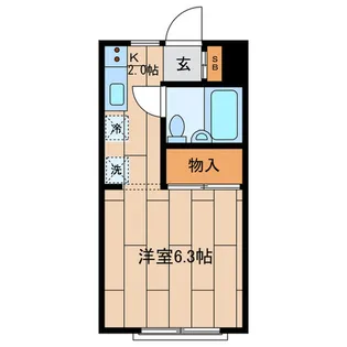KUハイム【1階】の間取り
