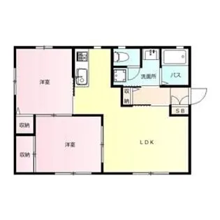 ソレーユB【1階】の間取り