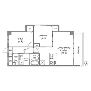 アルバス上新田【2階】の間取り
