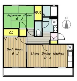 神奈川県相模原市緑区西橋本1【アパート】の間取り