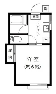 東京都世田谷区弦巻2【アパート】の間取り