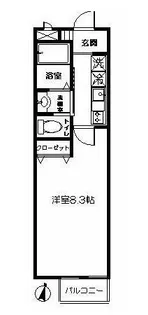 ルピナス-八幡山3丁目-【1階】の間取り