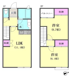 東京都大田区山王2【一戸建】の間取り