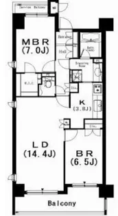 富士見デュープレックスリズ【3階】の間取り