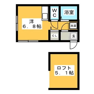 リヴェール湘南II【1階】の間取り