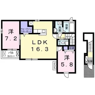 サンシャイン・S【2階】の間取り