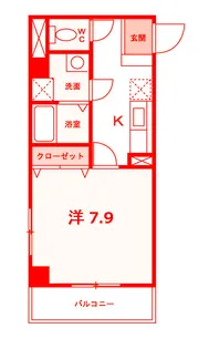 モデルノ山手【4階】の間取り
