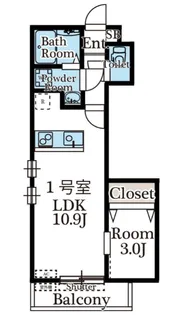 千葉県流山市古間木【アパート】の間取り