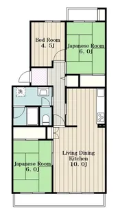 えびな国分団地6号棟【5階】の間取り
