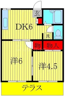 大島ハイツ【1階】の間取り