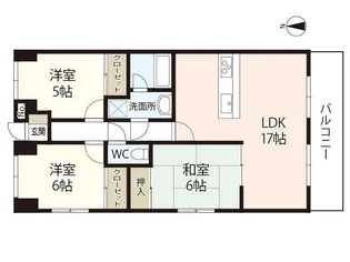 クレセント海老園【7階】の間取り
