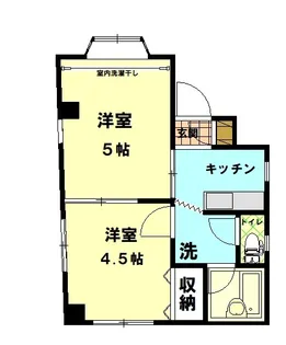 ハイツ春日町【3階】の間取り