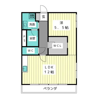 ビラ松風苑【3階】の間取り
