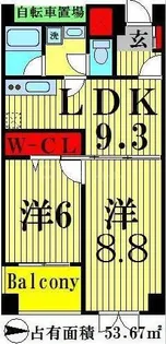 ソフィアガーデン【2階】の間取り