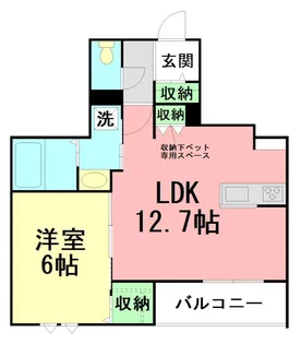 Breeze Yuigahama【1階】の間取り